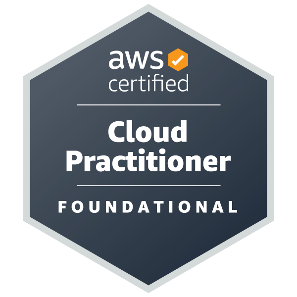 Badge for AWS Cloud Practitioner